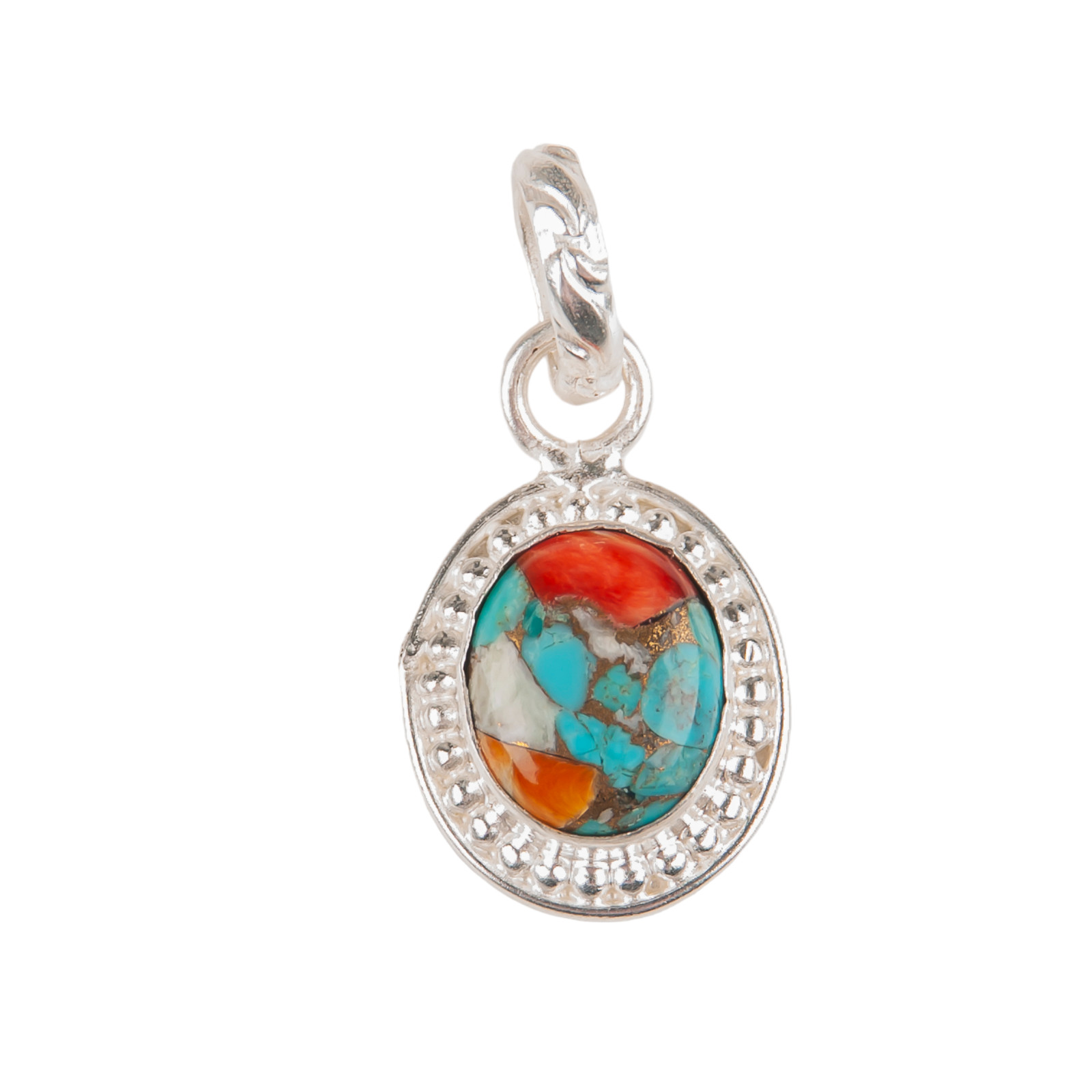 Spiny Oyster Gemstone 925 Sterling Silver Designer Pendent1.20″ Gift For Wedding