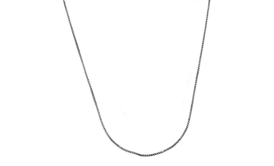 Italian 925 Sterling Silver 1mm Box Chain Necklace 16″- 30″