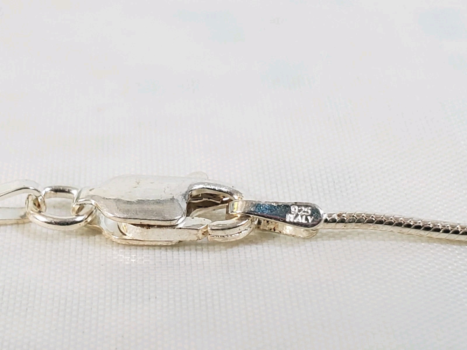 Sterling Snake Chain 16″ long 3.4 grams Lobster clasp New