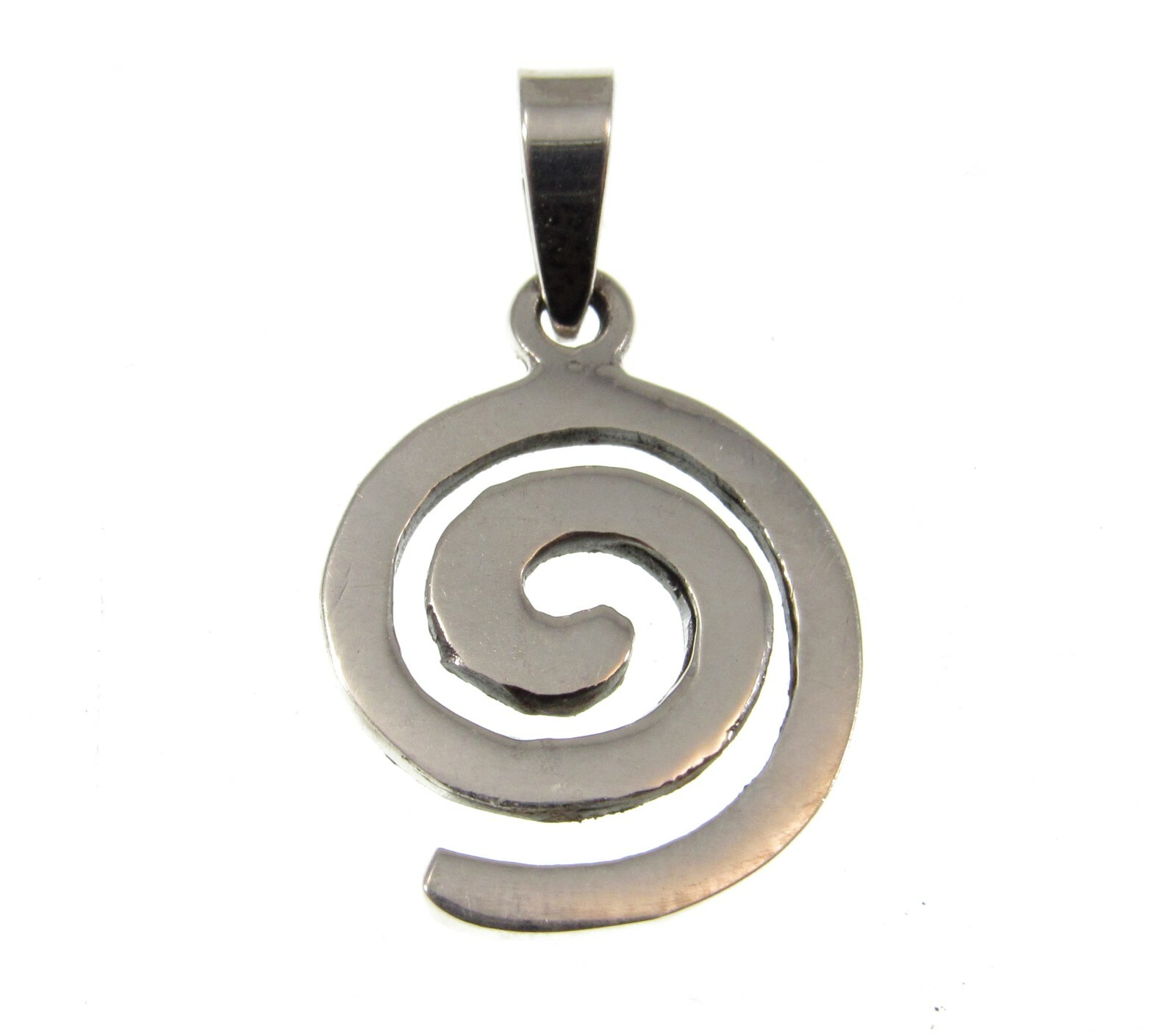 Solid 925 Sterling Silver Celtic Irish Gaelic Swirl/Spiral Knot Charm Pendant