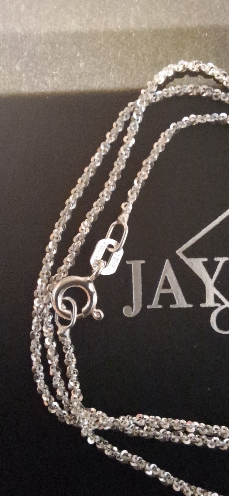 925 Sterling Silver Popcorn Chain 19″, Italian Made, BSI 925 Stamped