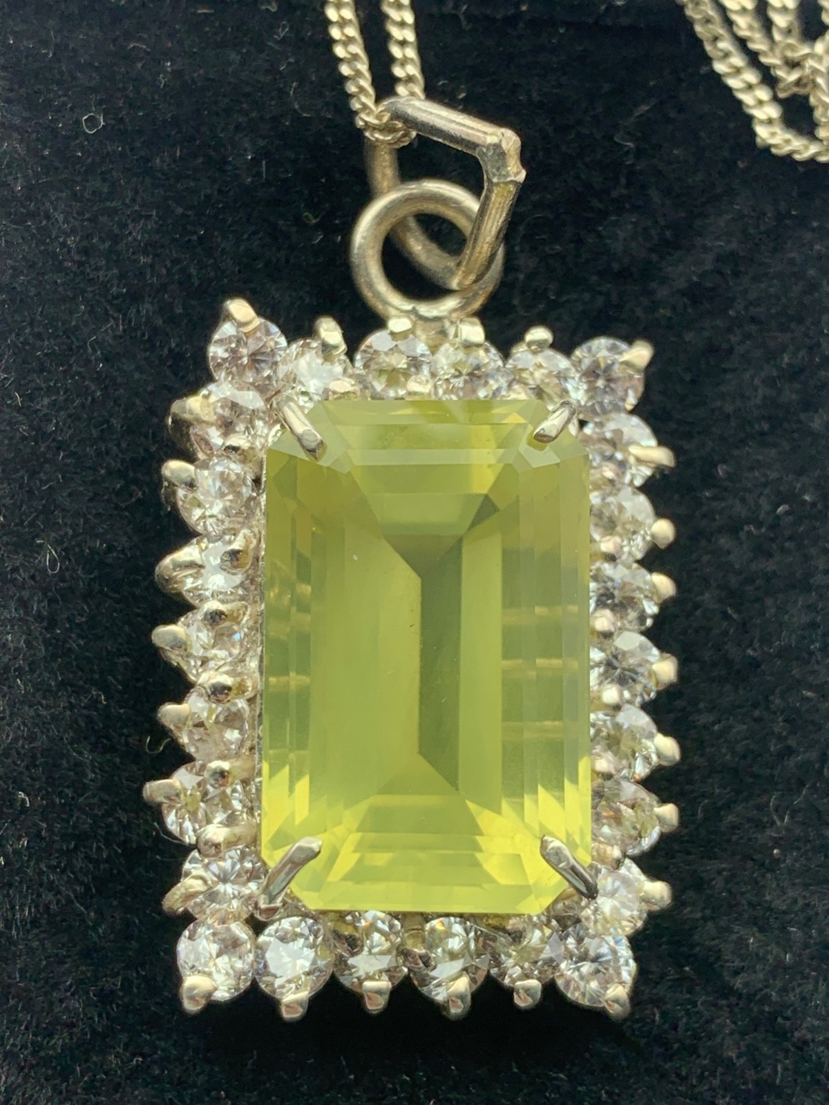 11 Grams Beautiful silver Necklace With Lamen Quartz And Mozonite From Pakistan”