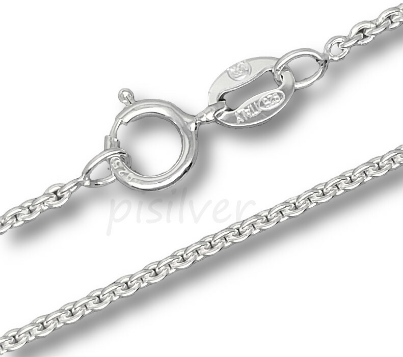 Genuine 925 Sterling Silver 1.5mm Cable Link Chain Necklace 16″ 18 20″ 22 24 30″