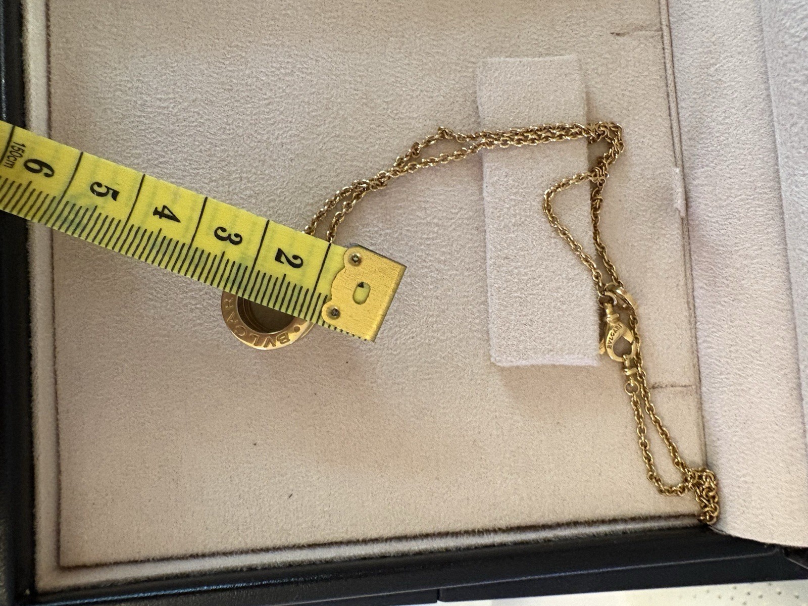 Bvlgari B.Zero1 Necklace in 18K Yellow Gold. 16 Inch Necklace