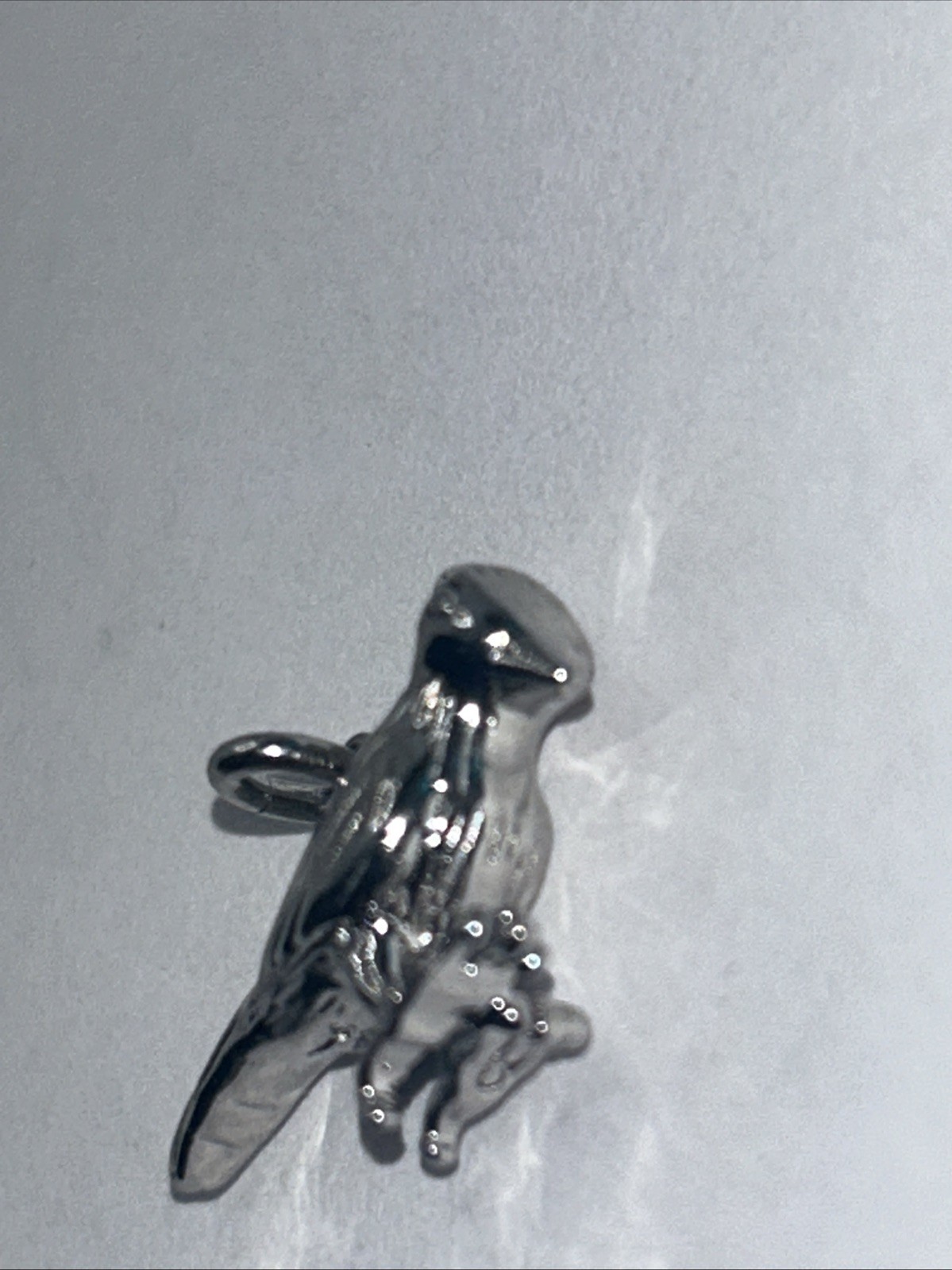 New Sterling Silver 925 Polished Bird Charm Pendant 925, cp