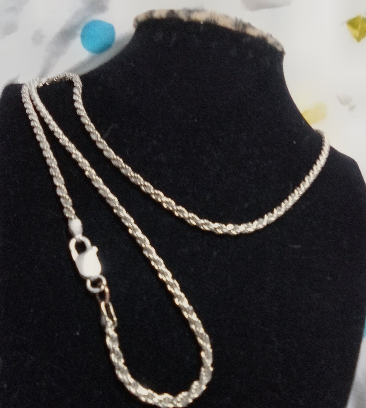 4MM Solid 925 Sterling Silver 28in DIAMOND CUT ROPE CHAIN, Necklace Italy
