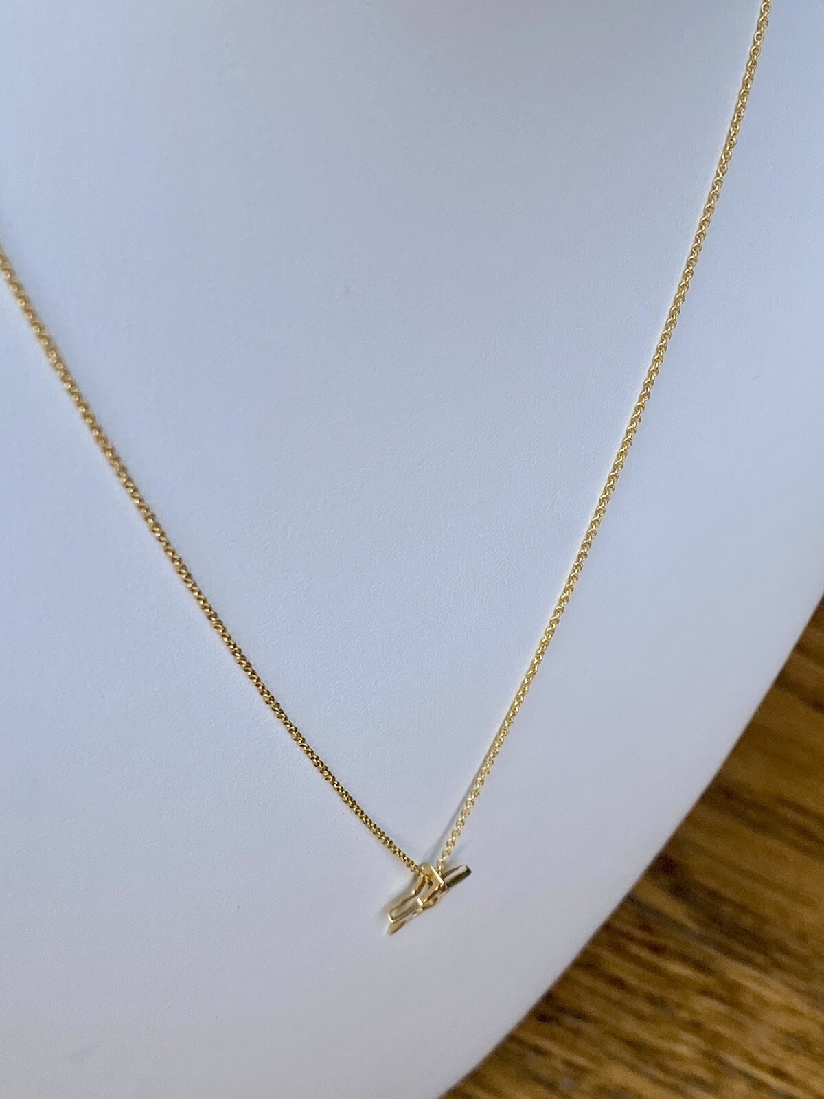 ROBERTO COIN 18k Yellow Gold Charm Star Necklace 18” 2.4g