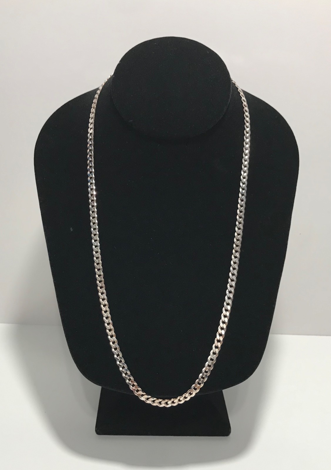 Miabella Italy 925 Sterling Silver Cuban Curb Link Chain Necklace 22″