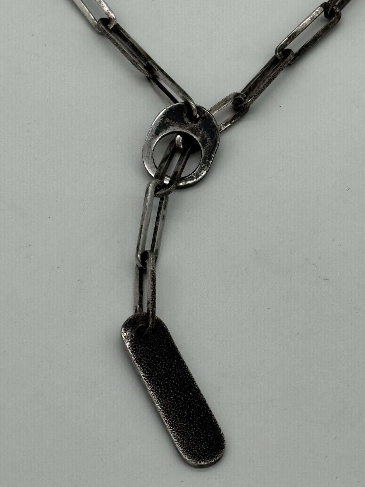 HTF! Pianegonda Sterling Silver Toggle Chain Link Necklace 30”
