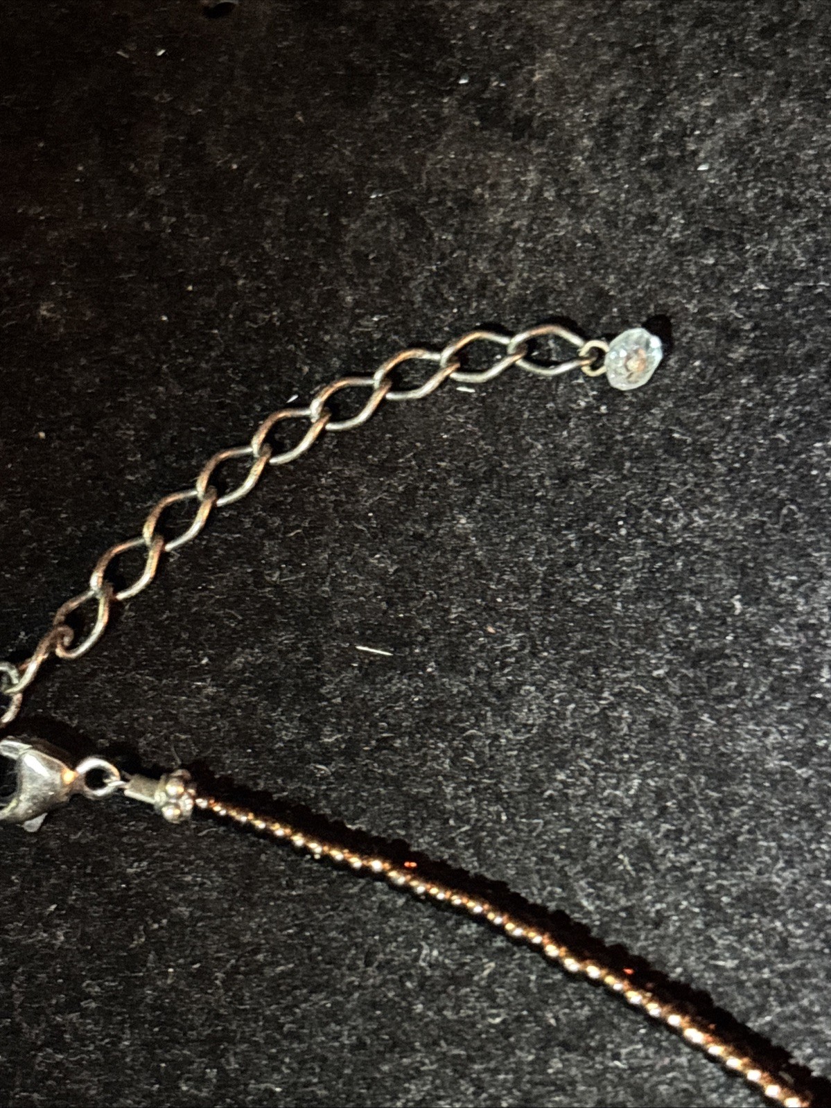 925 Sterling Silver Beaded Necklace Lobster Clasp Up To 17.5”