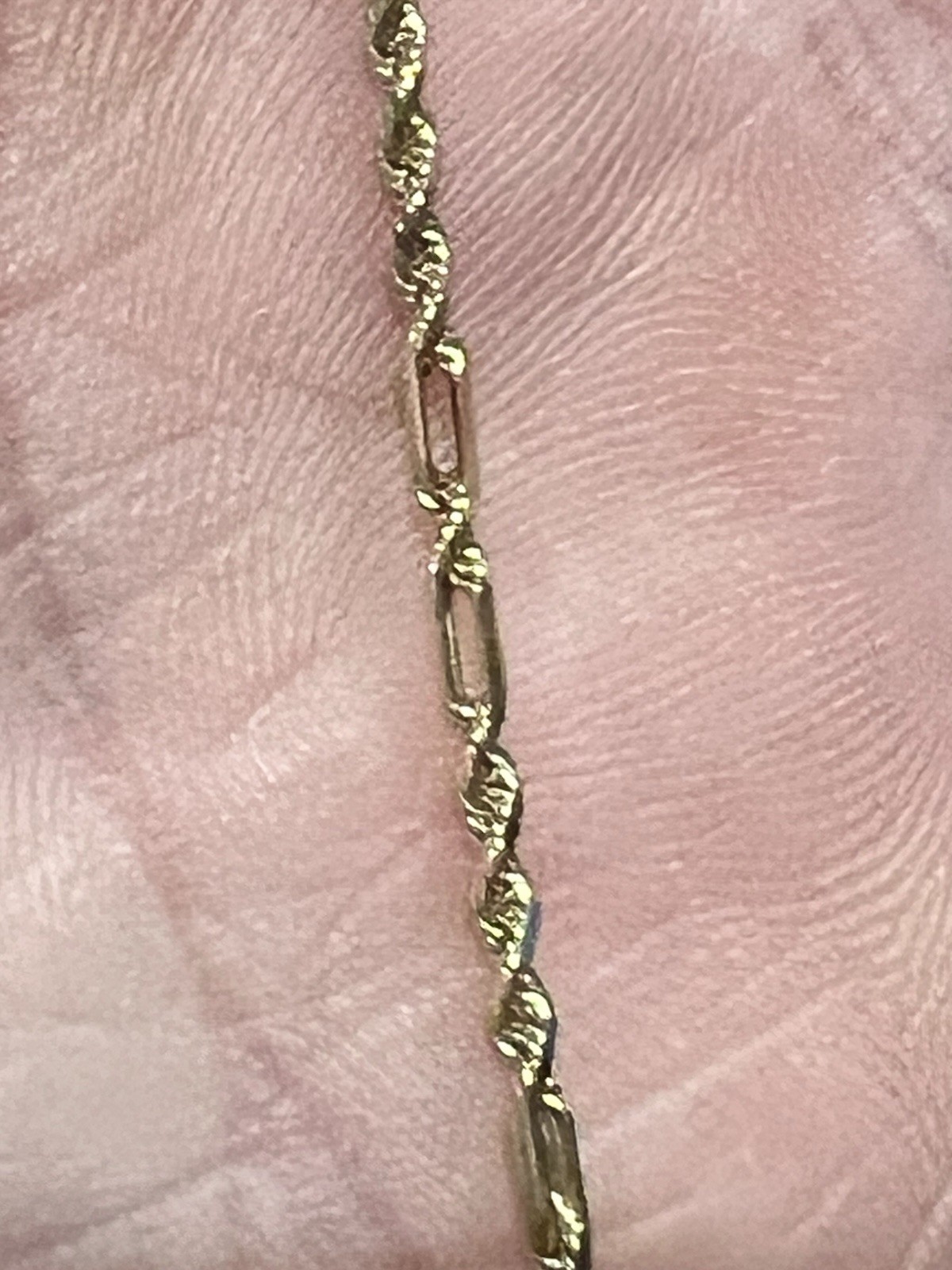 Solid 14k Gold Rope Chain Necklace 18 Inch About 4.6 Grams Amazing Shape! G1