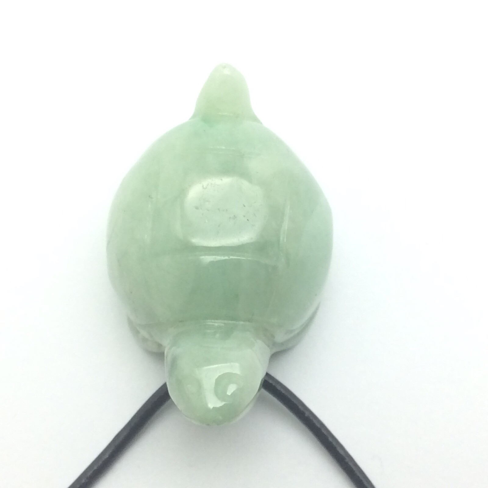 Burmese Jade Turtle Pendant Green Jadeite Jade Stone Necklace Myanmar Burma #6