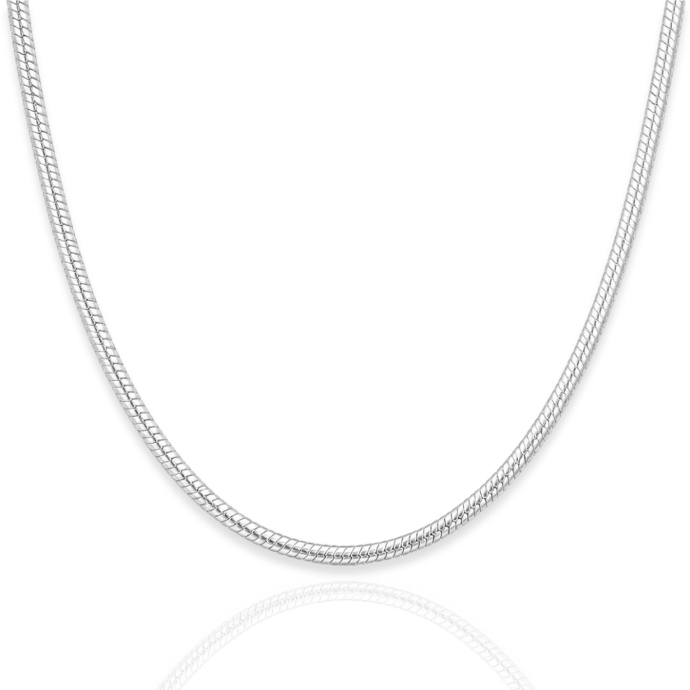 925 Sterling Silver Snake Chain Necklace – 2.6mm