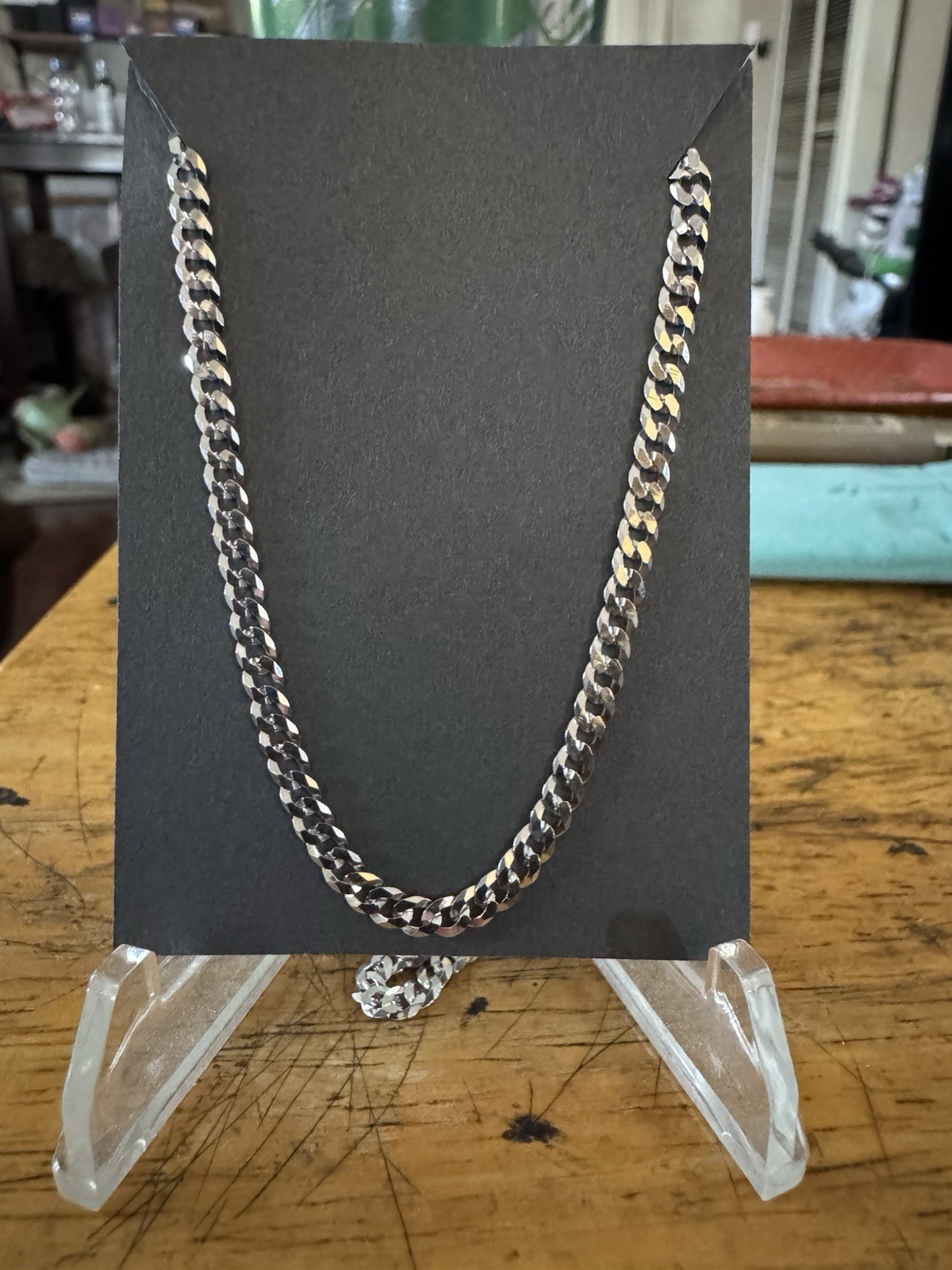 Blake 24 In. Curb Chain Necklace (3mm) In Silver