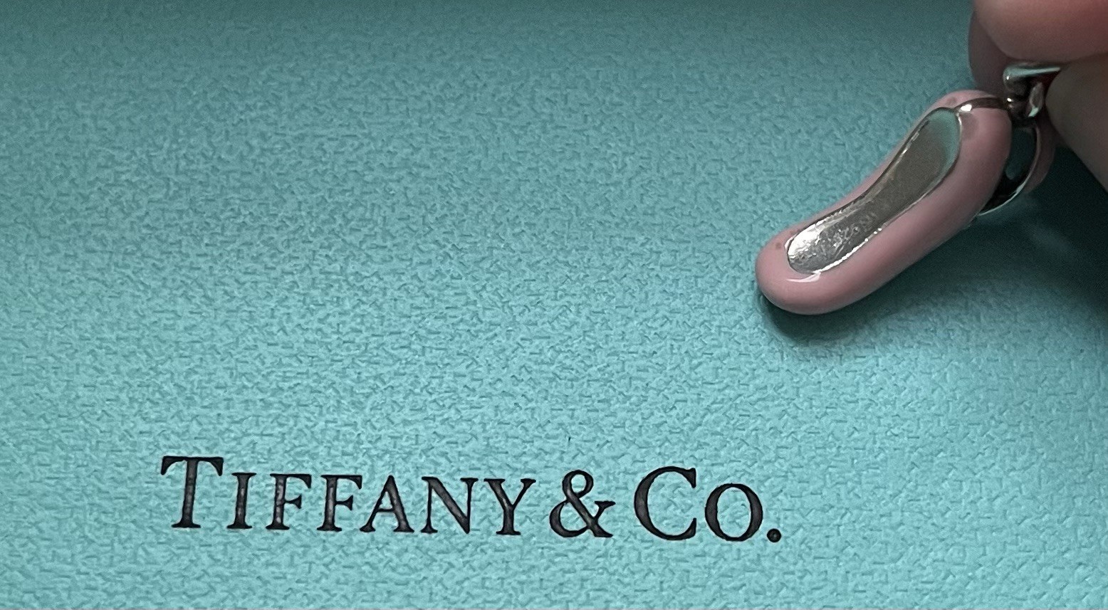 Tiffany & Co. Pink Enamel Ballet Slipper Charm