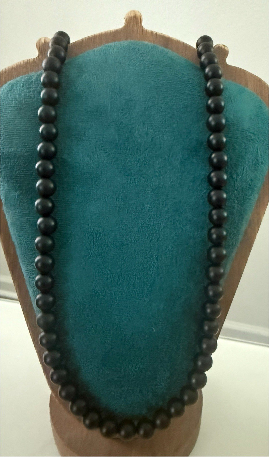 David Yurman .925 Sterling Silver Beads Black Onyx 8mm Necklace 24″