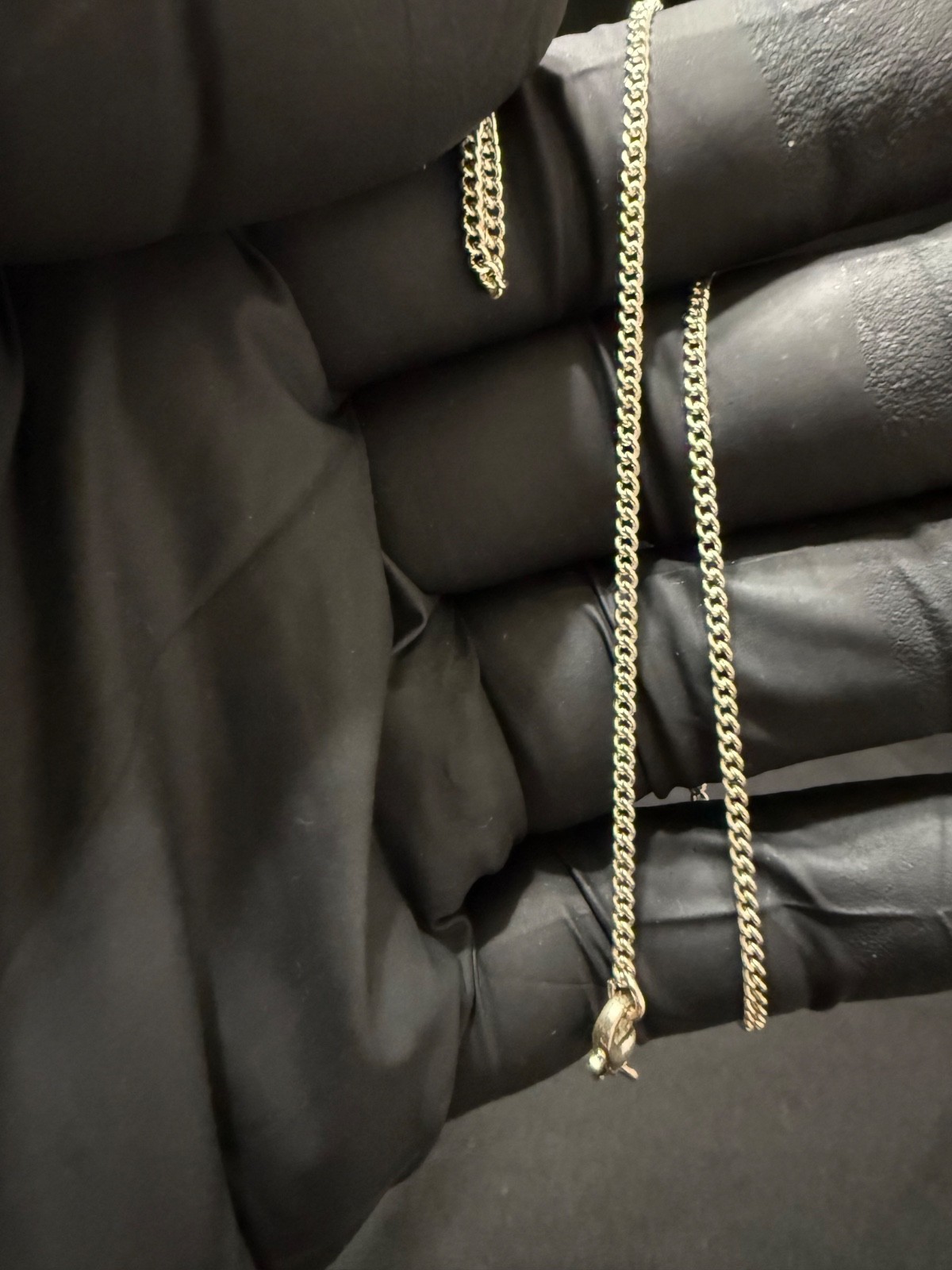 chain necklace solid sterling silver 925 stamped 1.5 mm 18 inch