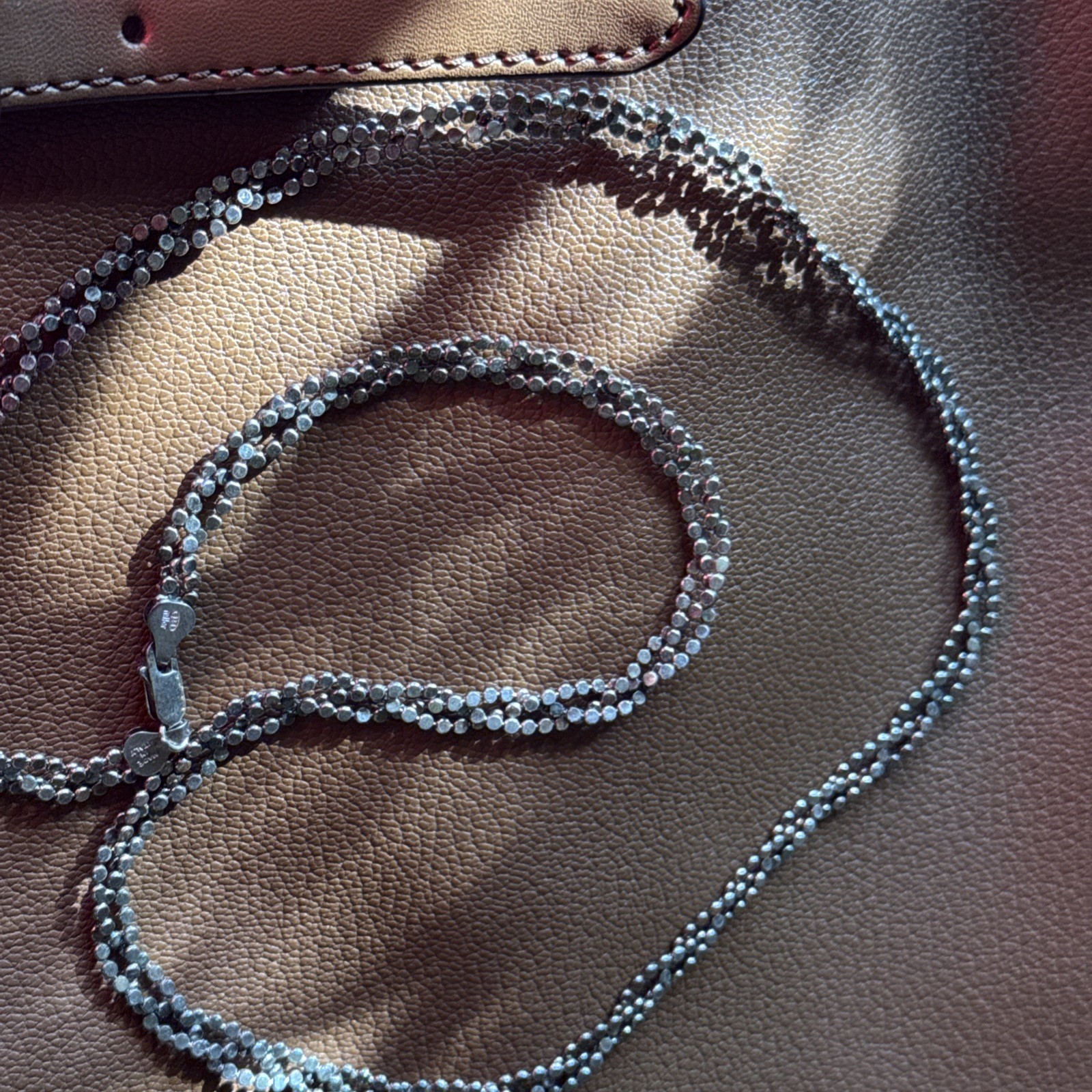 Solid Sterling Braided Chain From Northern Italy Millordesigner 28 Inches