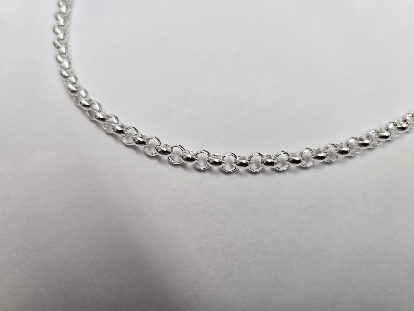 925 Sterling Silver Medium Thick Italian Rolo Chain Necklace 4mm 7″ to 30″