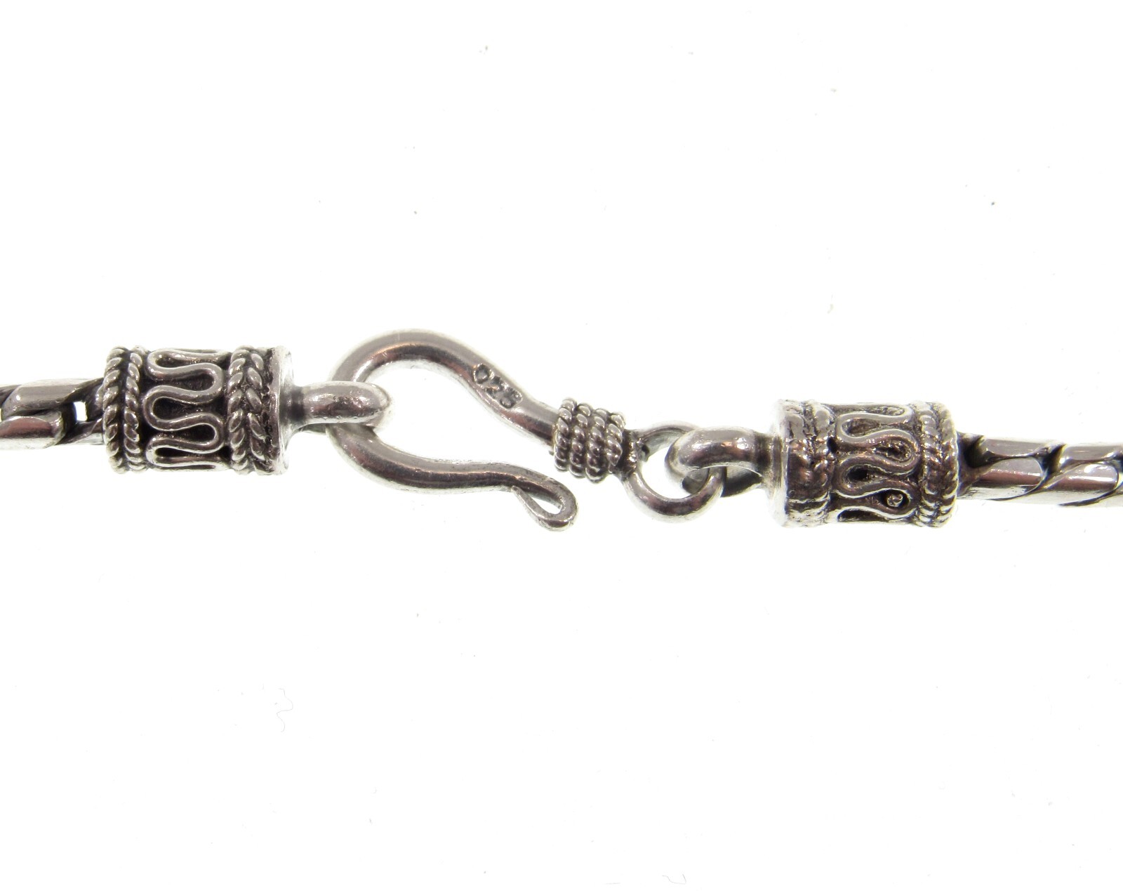 2.5MM Handmade Solid 925 Sterling Silver Balinese BECKEL Chain Necklace Bali