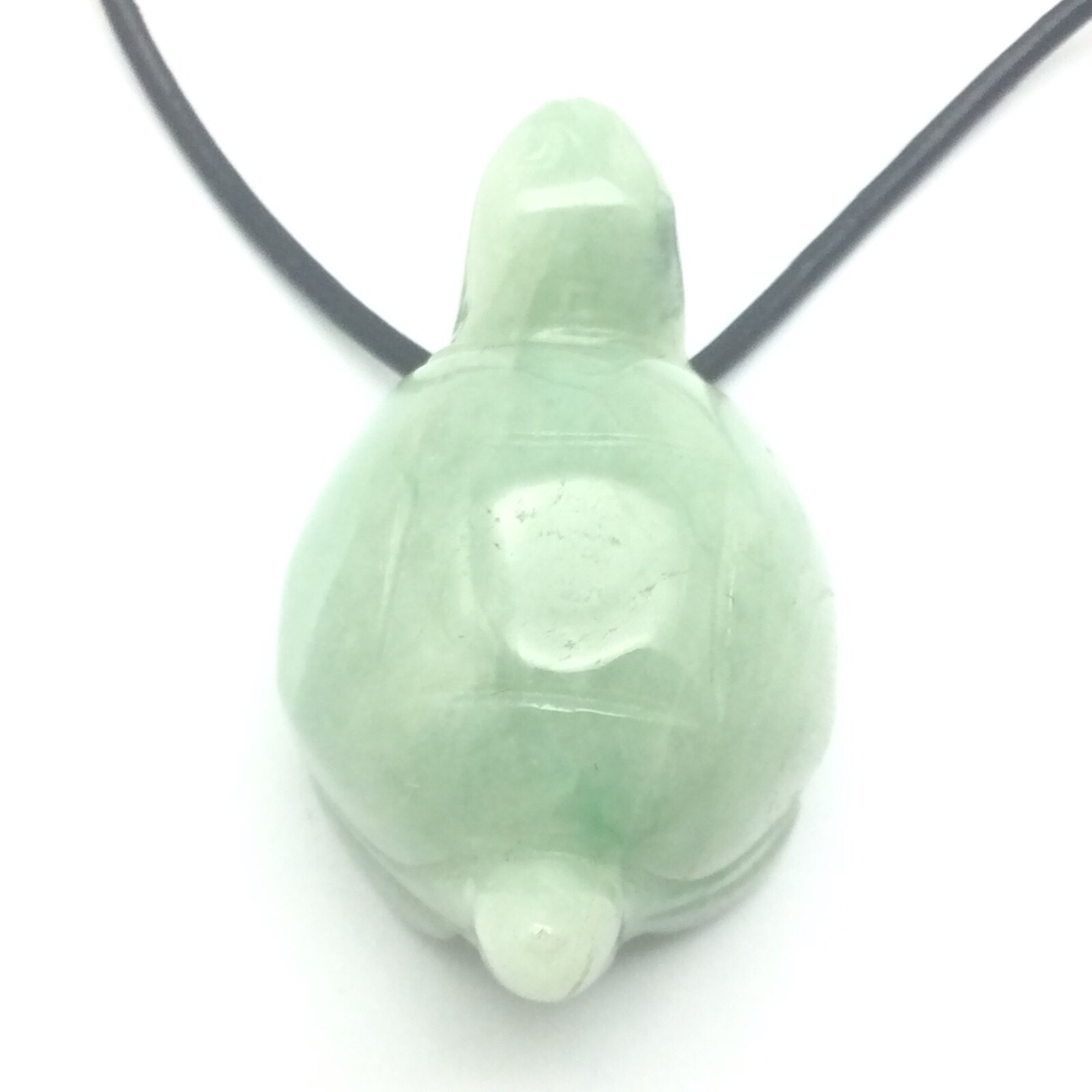 Burmese Jade Turtle Pendant Green Jadeite Jade Stone Necklace Myanmar Burma #6