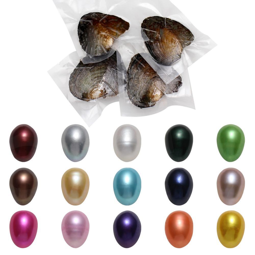 50PCS Natural Oysters 7-8mm Vacuum Pack Real Pearl Freshwater Individually Gift*