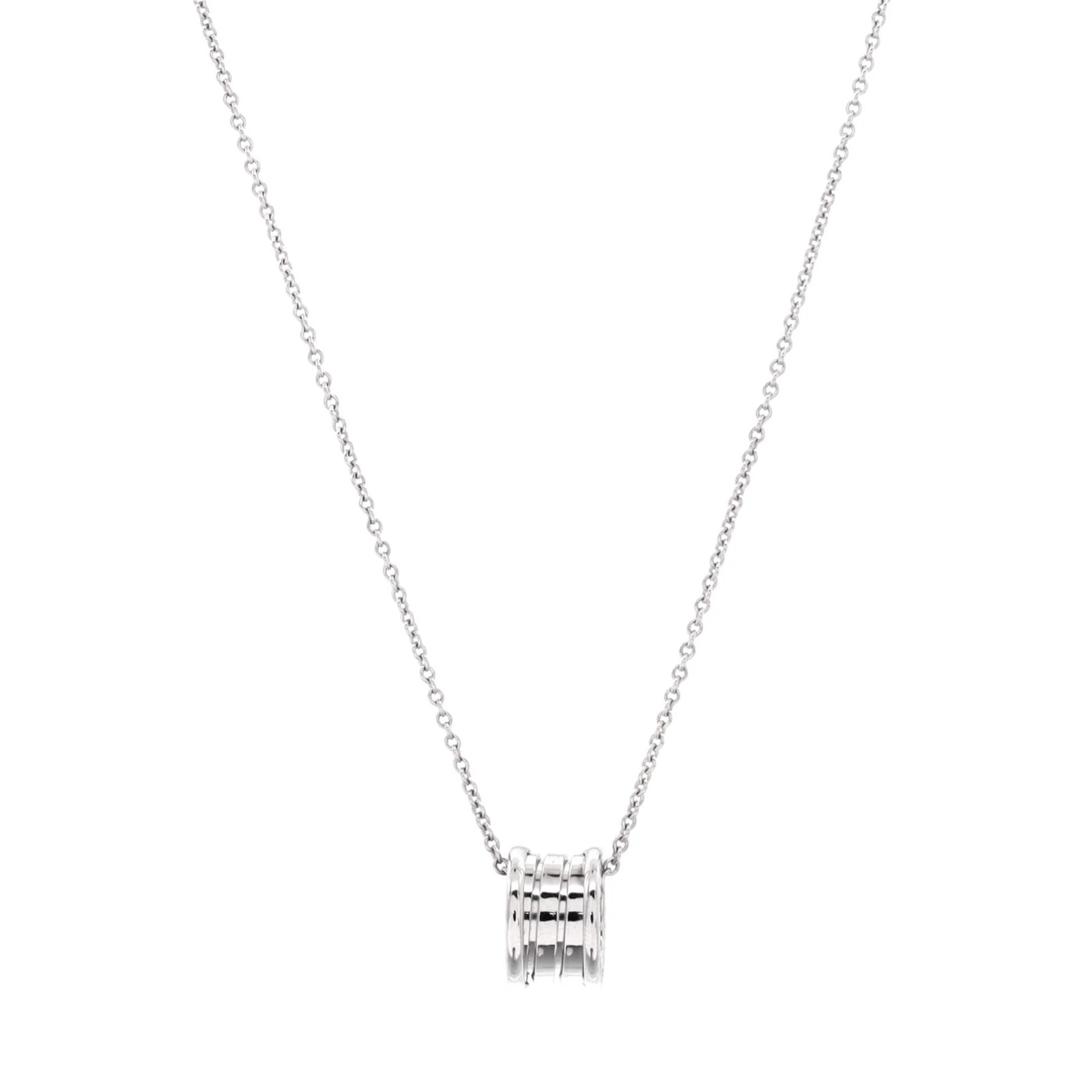 Bvlgari B.Zero1 Pendant Necklace 18K White Gold