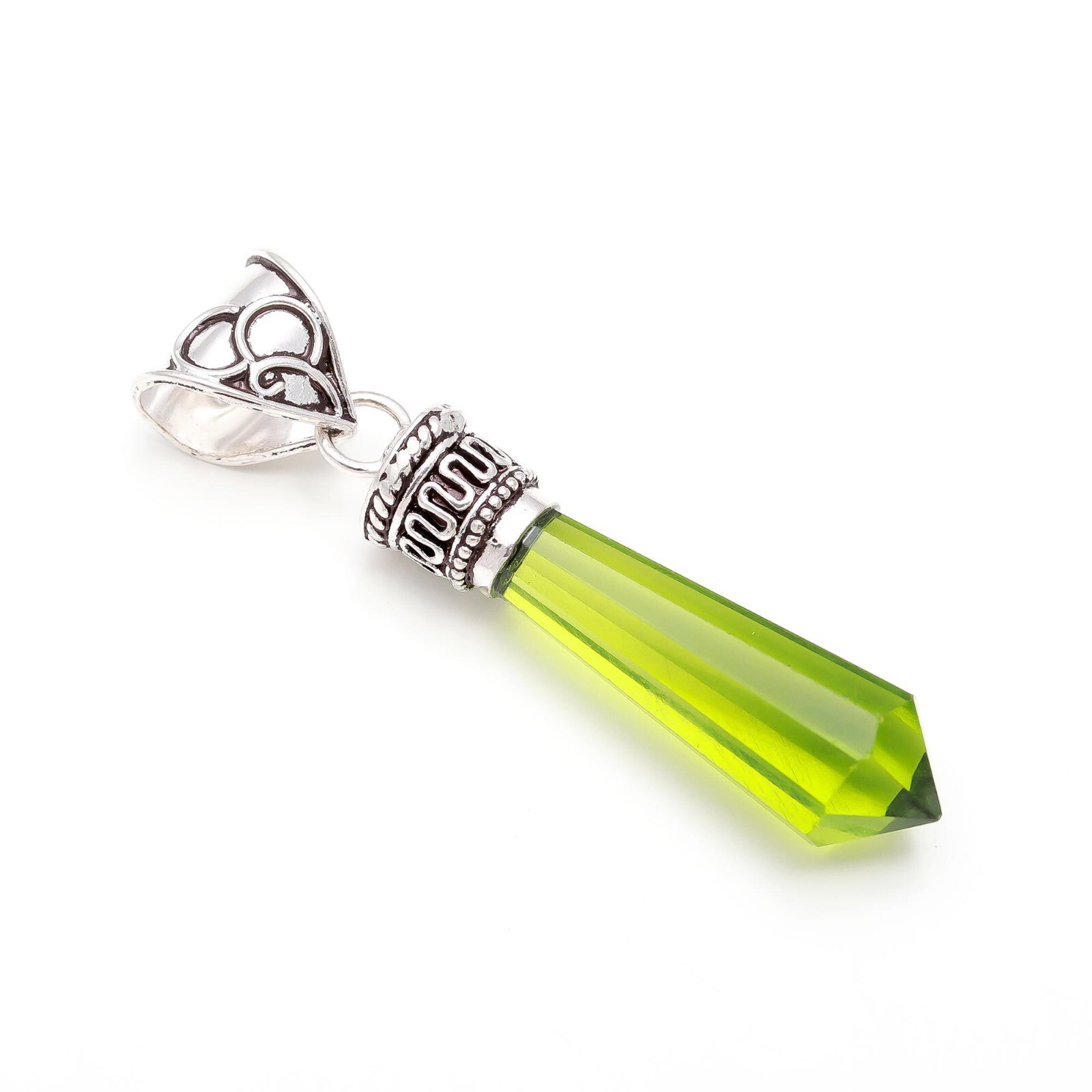 Peridot Gemstone Handmade Pendant For Necklace 925 Sterling Silver Pendant