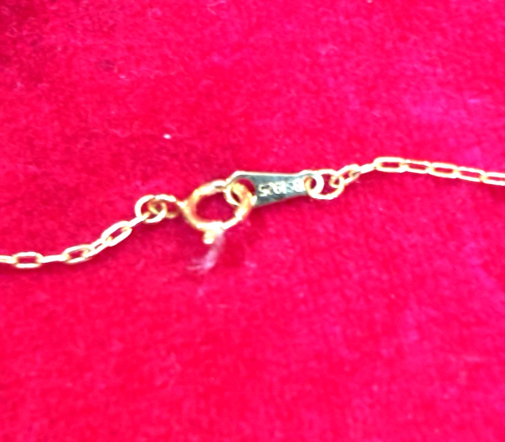 Gold Over Solid 925 Sterling Silver Beads 24″ New Stunning