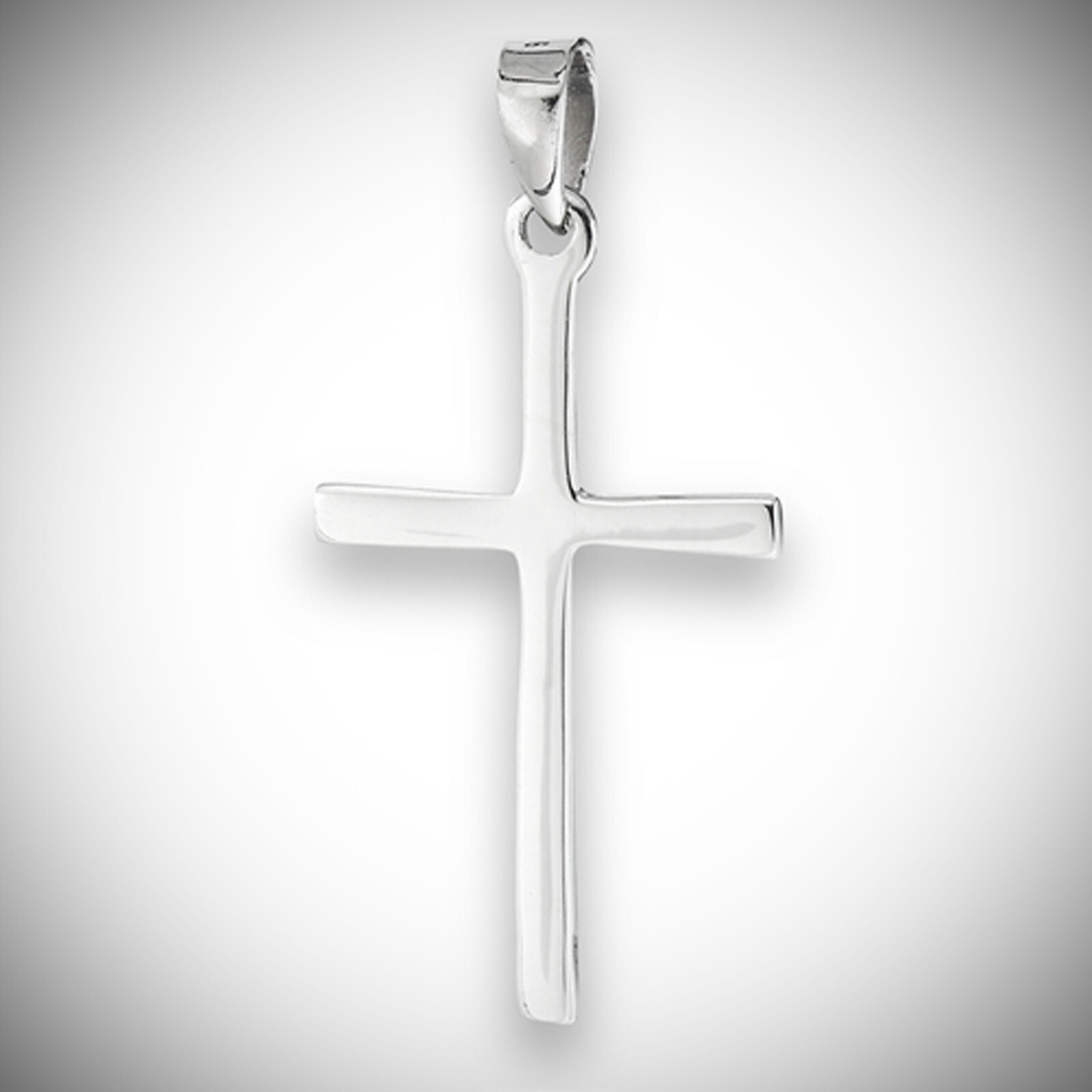 Plain & Simple Cross Pendant in 925 Sterling Silver – Add your own CHAIN!