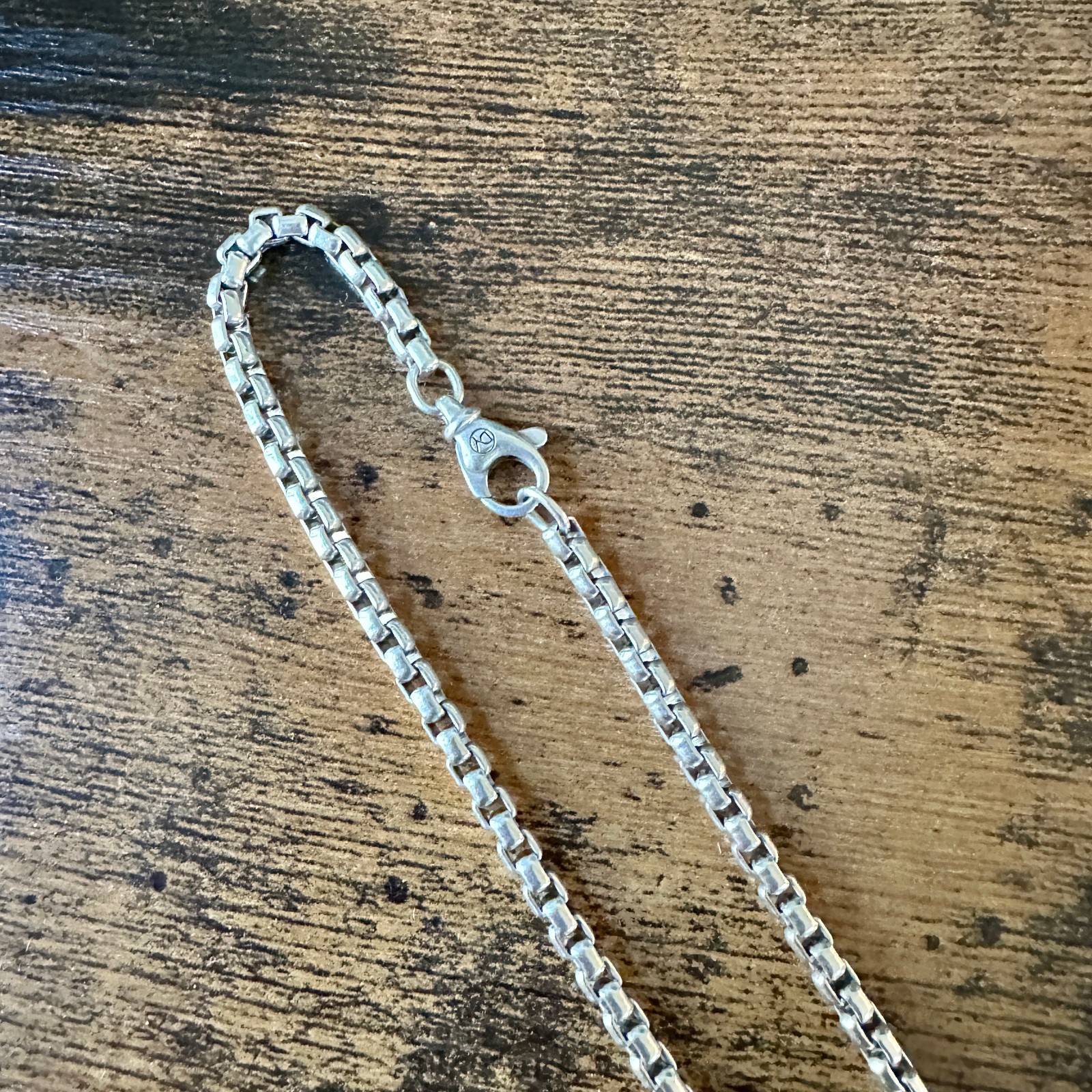 David Yurman Medium Box Chain Necklace – 3.6mm – 26.5″ – FREE SHIPPING