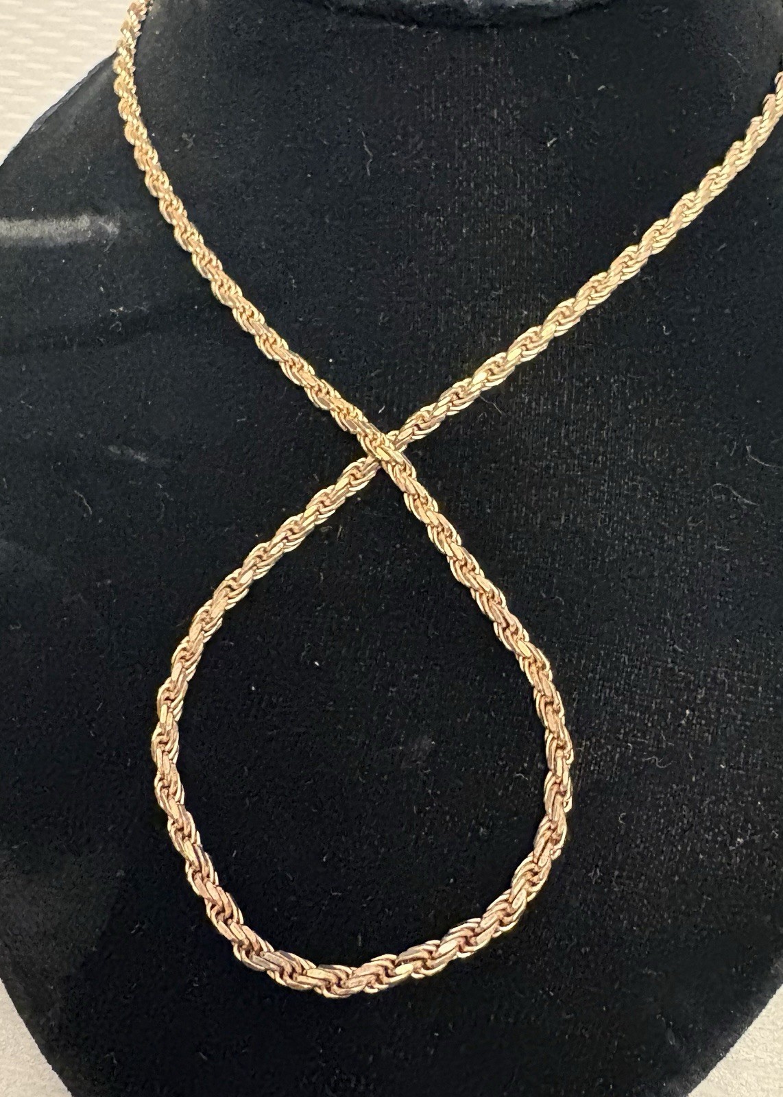 Vintage Milor Italy Gold Vermeil Rope Chain Sterling 925 Necklace 17.65g 3mm 20″