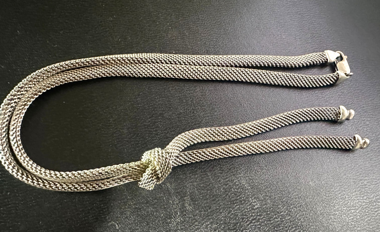 Vintage Sterling Silver Necklace Chain 925, 17in 32 gr