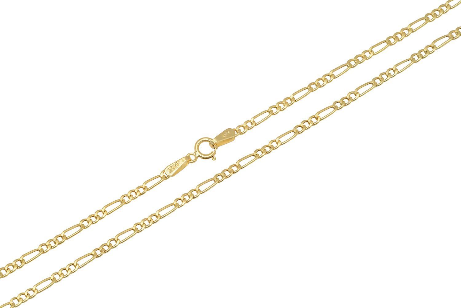 10k Yellow Gold 2mm-9.5mm Figaro Link Chain Necklace Bracelet 7″-30″ Hollow