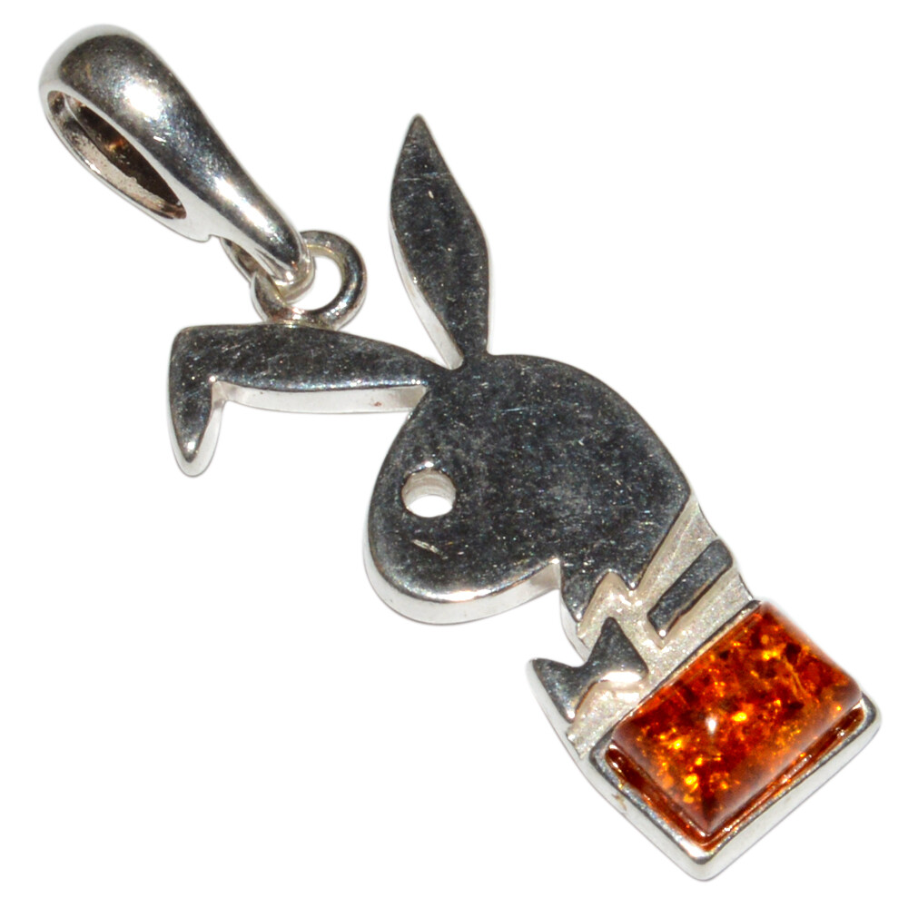 1.85g Authentic Baltic Amber 925 Sterling Silver Pendant Jewelry N-A261A