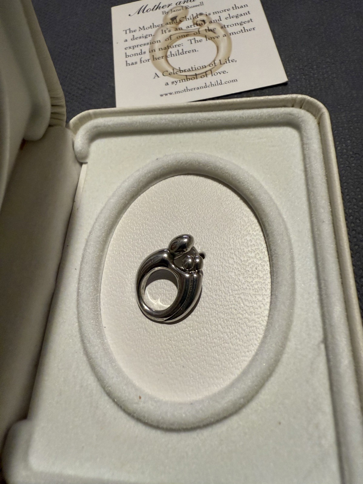 Kaynar Sterling Silver Mother & Twins Charm Pendant Janel Russell STERLING AG