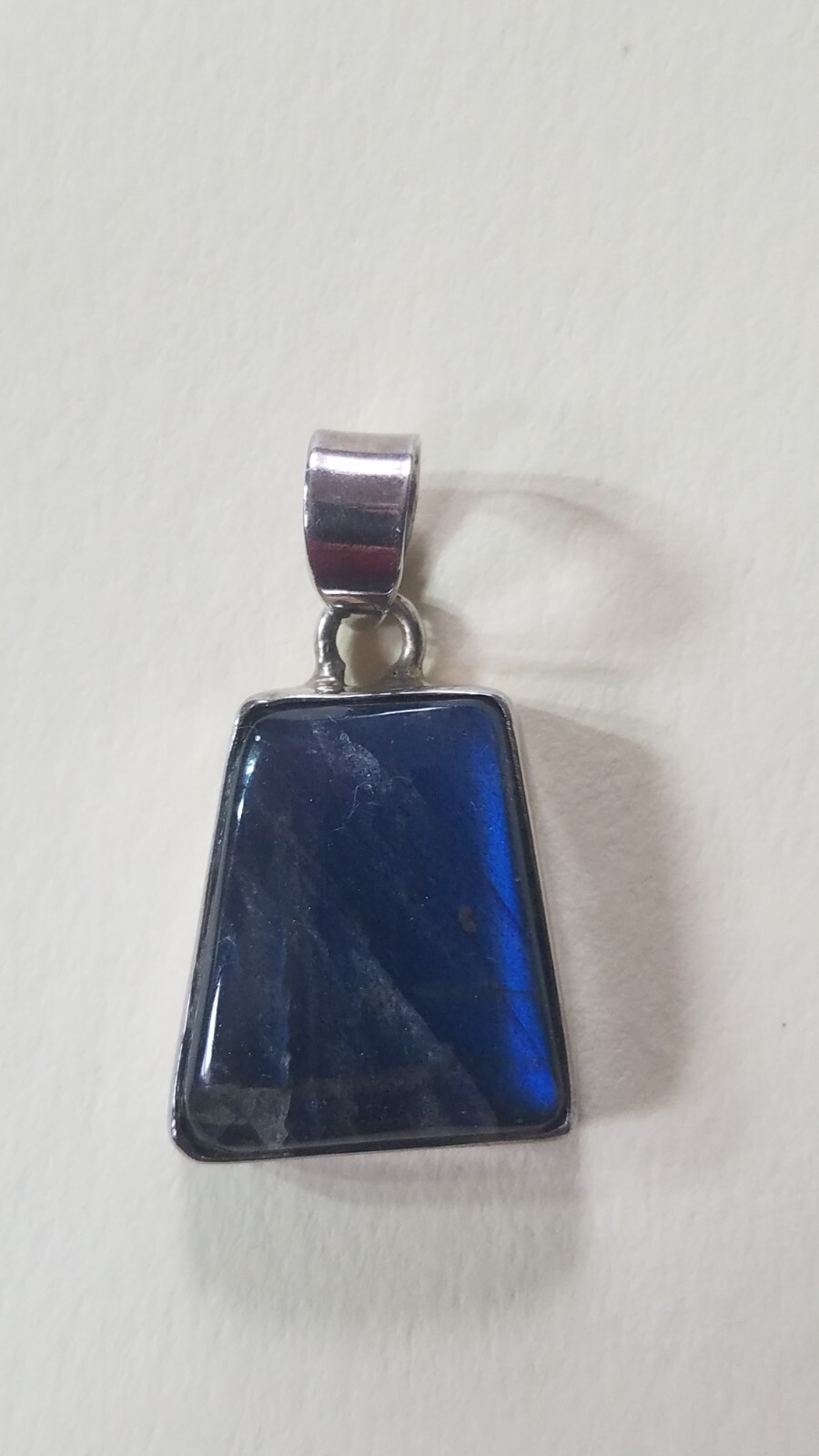 LABRADORITE STERLING SILVER PENDANT 925 *PRE-OWNED IN VERY GOOD CONDITION*