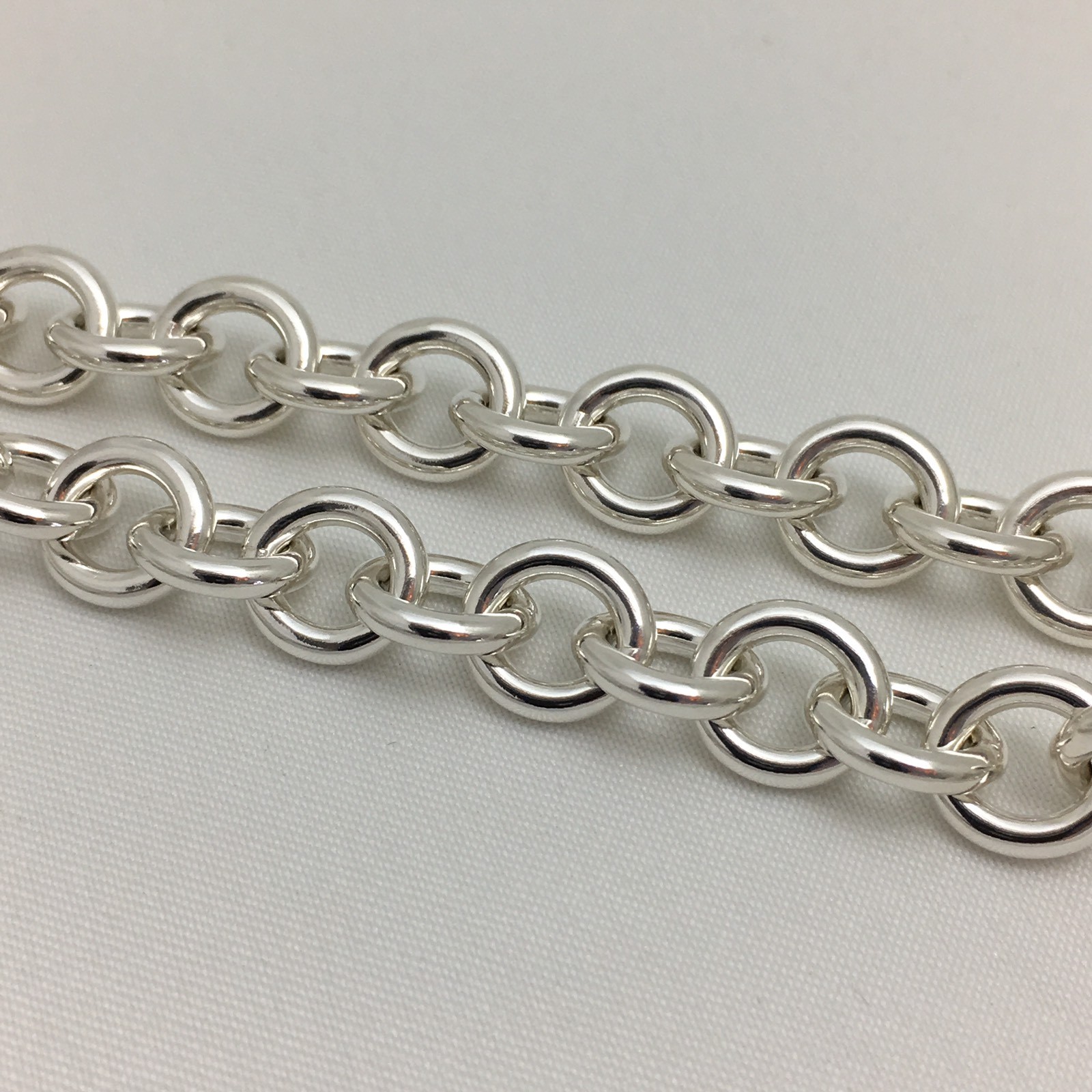 Please Return to Tiffany Silver Heart Tag Toggle Necklace in Silver AUTHENTIC