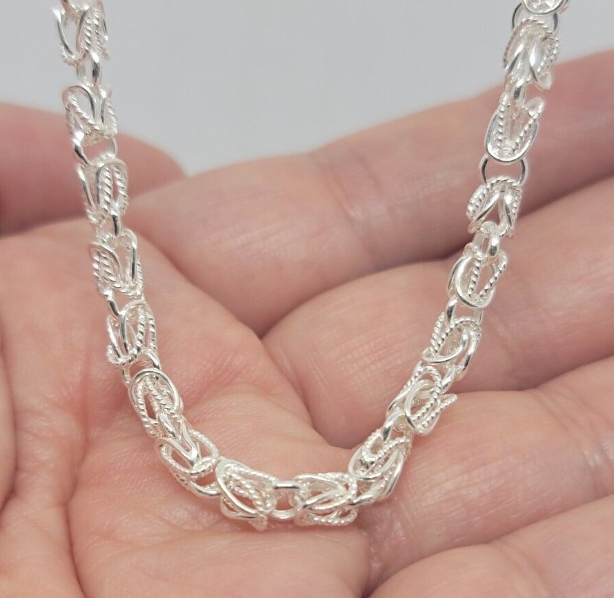 925 Sterling Silver Turkish Chain High Quality Necklace Bracelet 4mm Size 7″~30″
