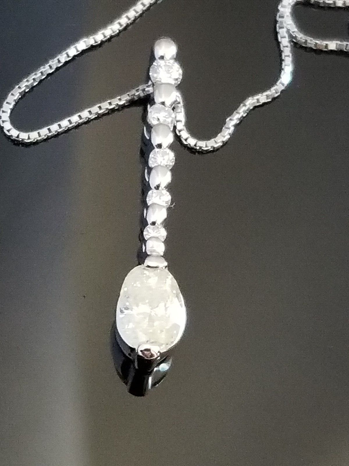 Fancy Light Yellow Oval Diamond Solitaire Platinum Pendant Necklace 16″