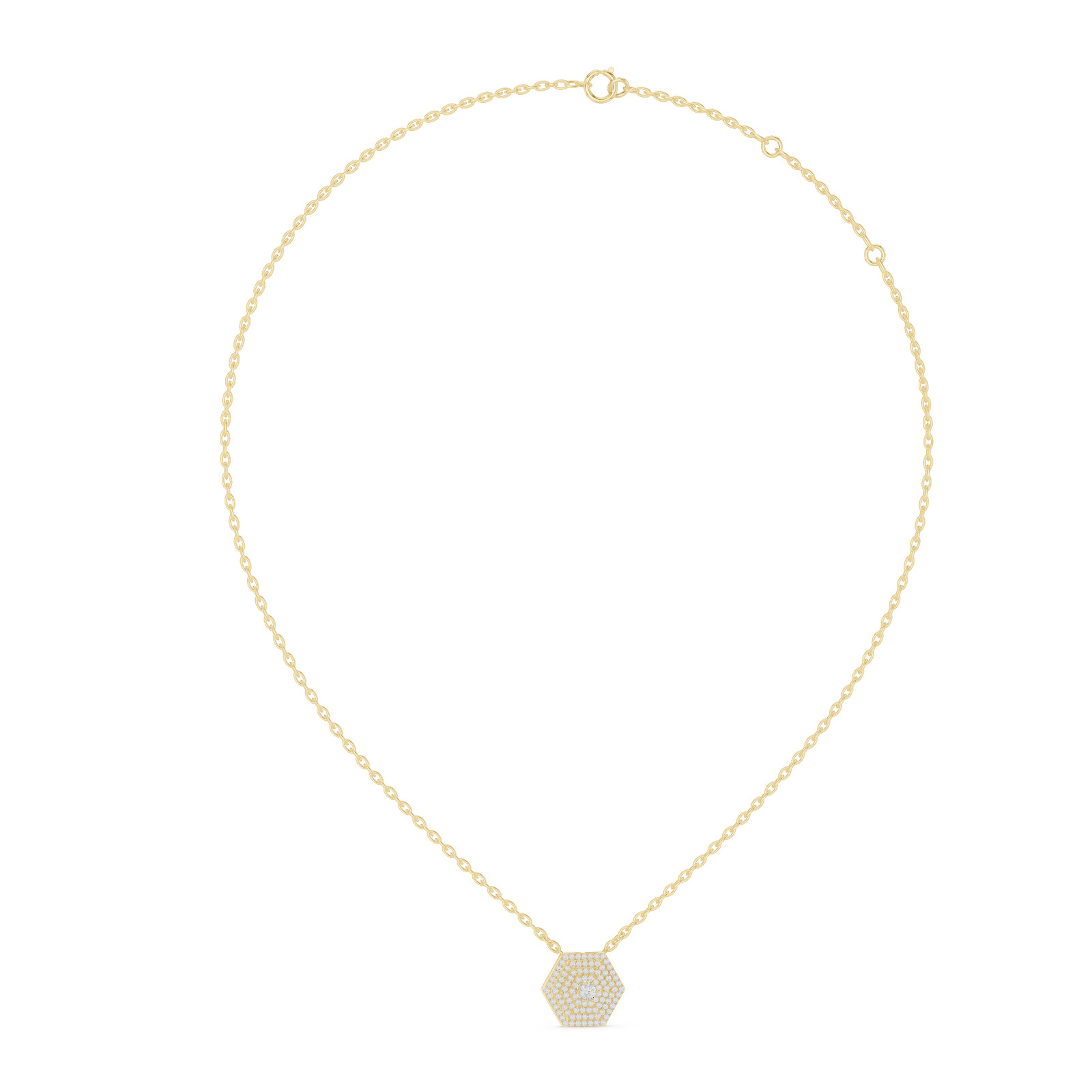 Round Certified Natural 99 Pcs Diamond Engagement Pendent Women 14K Gold Over
