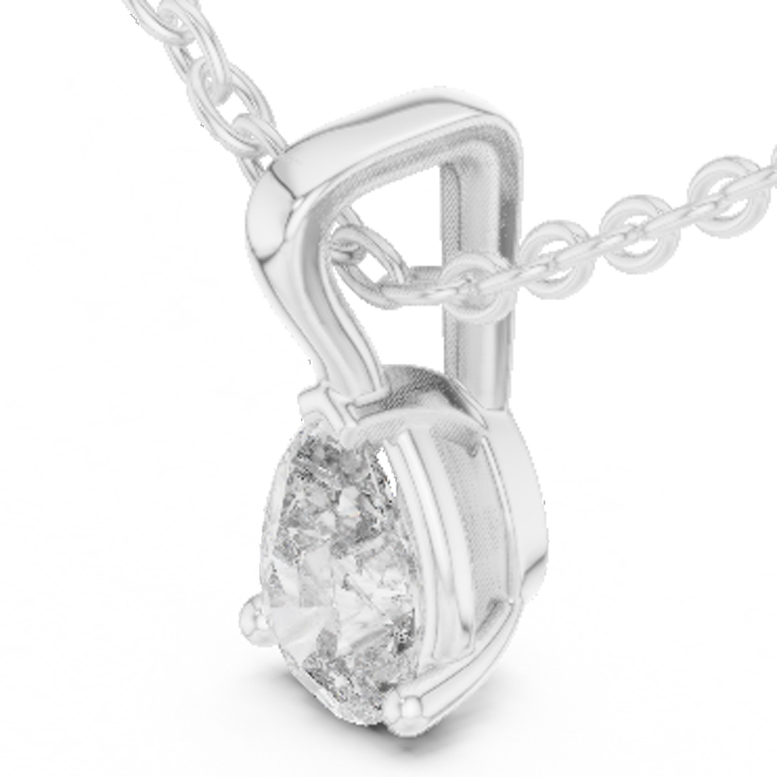 Certified VVS1 Lab Grown Diamond Women Infinity Promise Pendant 14K Gold Over