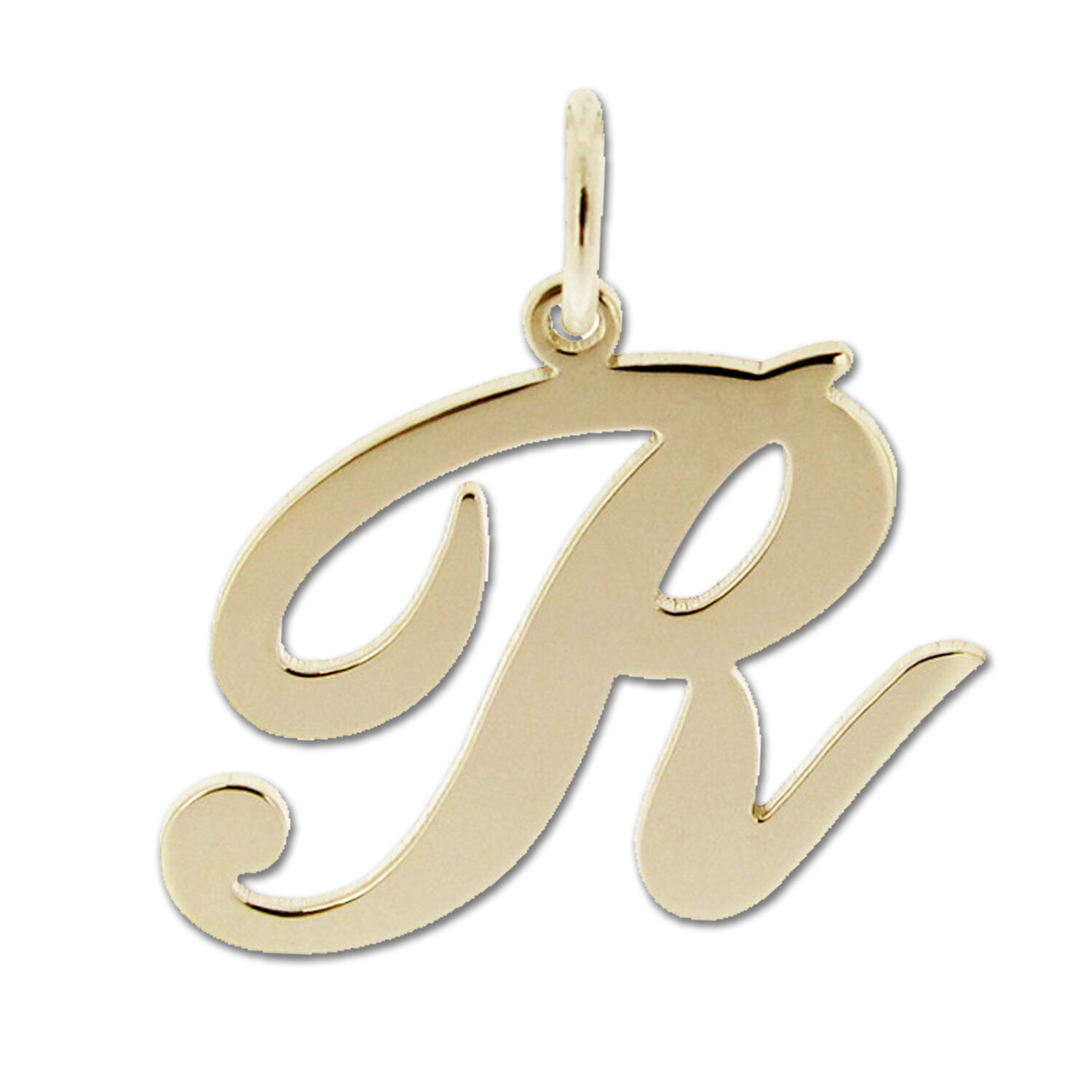 9ct Gold Plated Any Initial Letter Name Pendant Charm Necklace & Chain Option