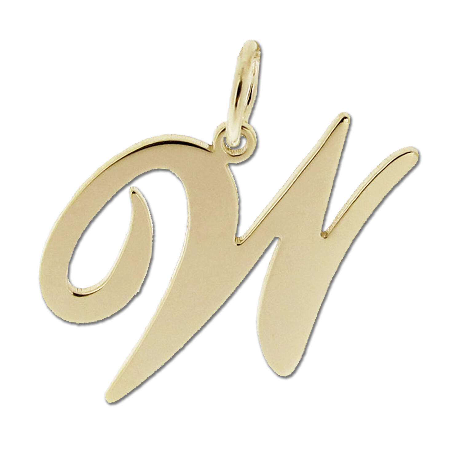 9ct Gold Plated Any Initial Letter Name Pendant Charm Necklace & Chain Option