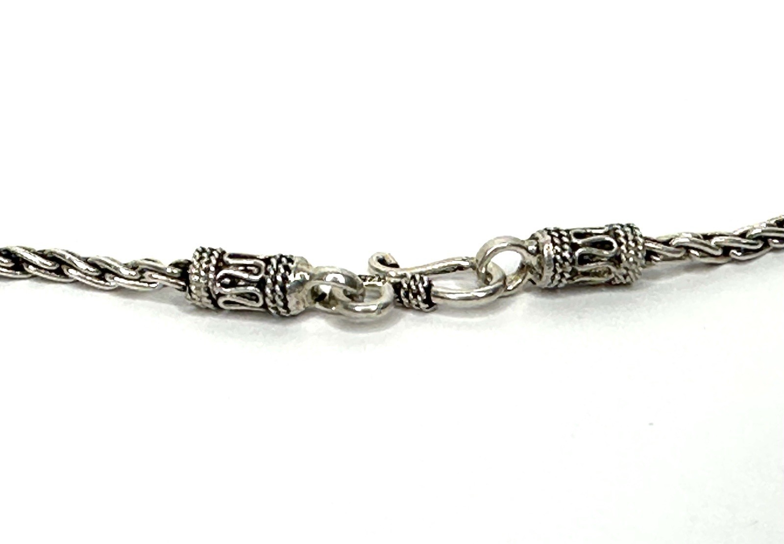 Sterling Silver Rope Chain Necklace 16” | Egypt 925 | S-Hook Clasp | 19g