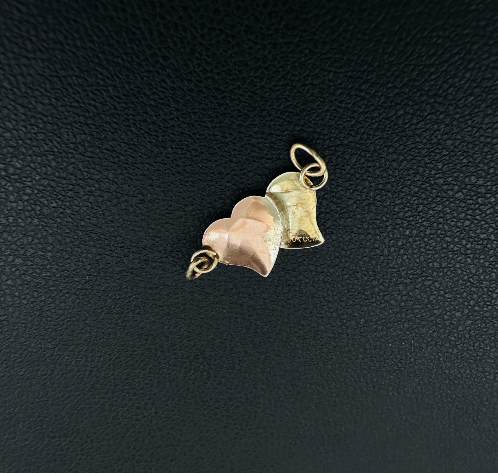 Solid 10K Multi-Tone Gold Black Hills Leaf Slider Pendant / Bracelet Attachment