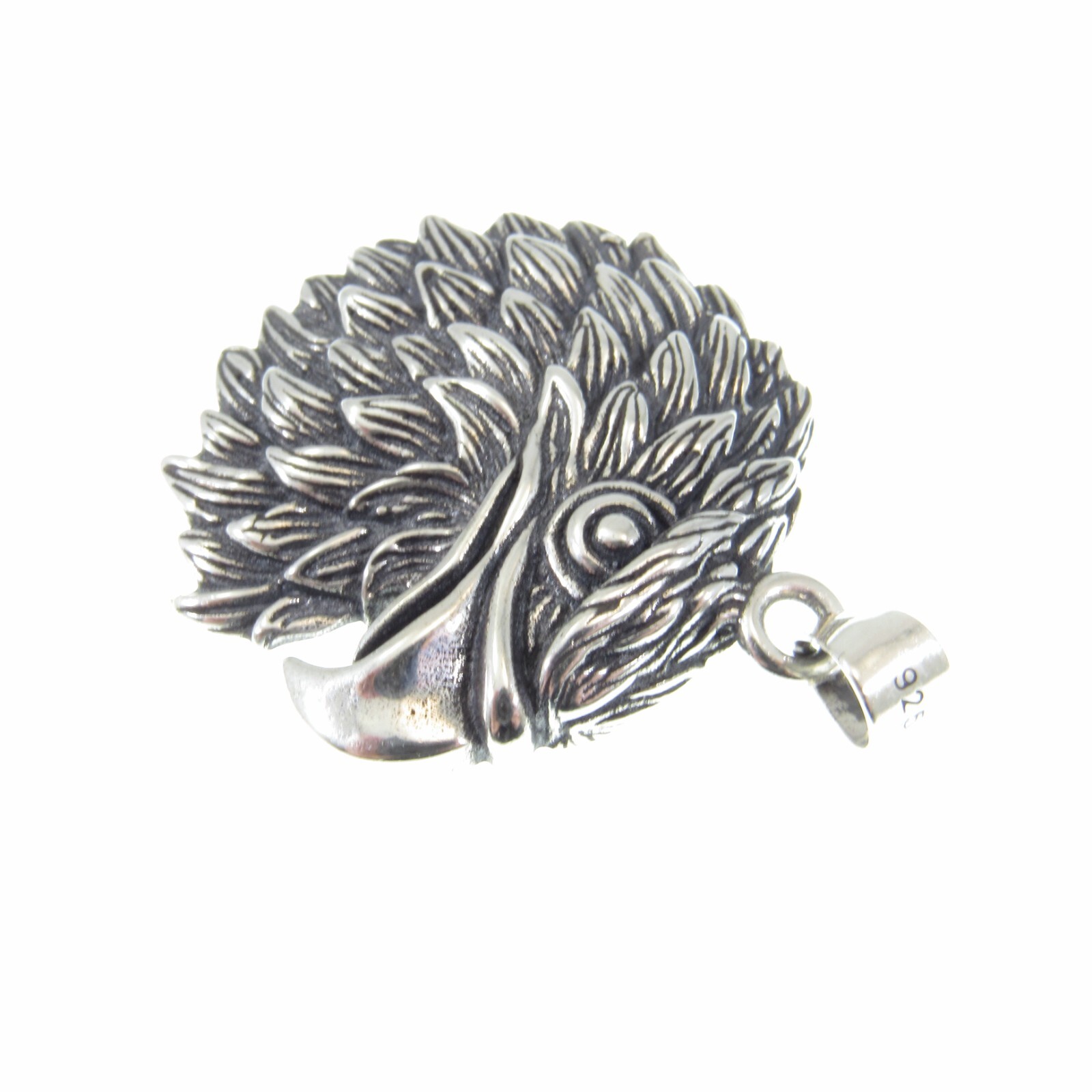 Handcrafted Solid 925 Sterling Silver Heraldic American Bald Eagle Head Pendant