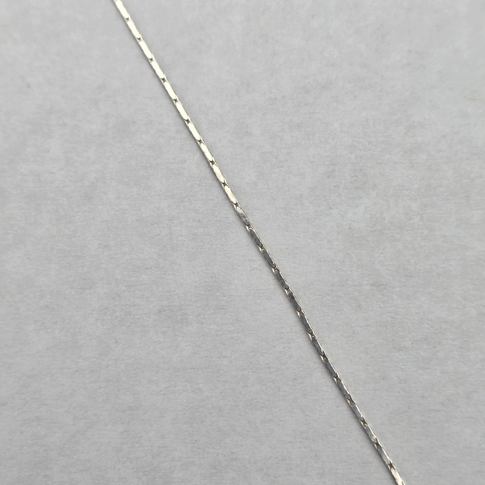 925 Sterling Silver Chain 1mm Box Link Necklace 16″ Thin Delicate CHILD SIZE