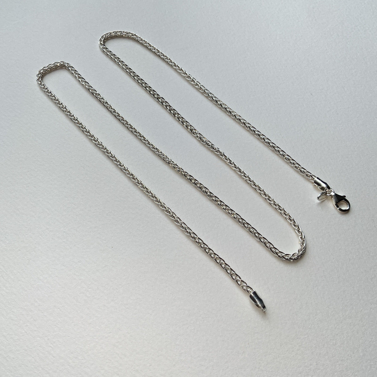 Milor 950 Silver Foxtail Necklace 24” – Made In Italy
