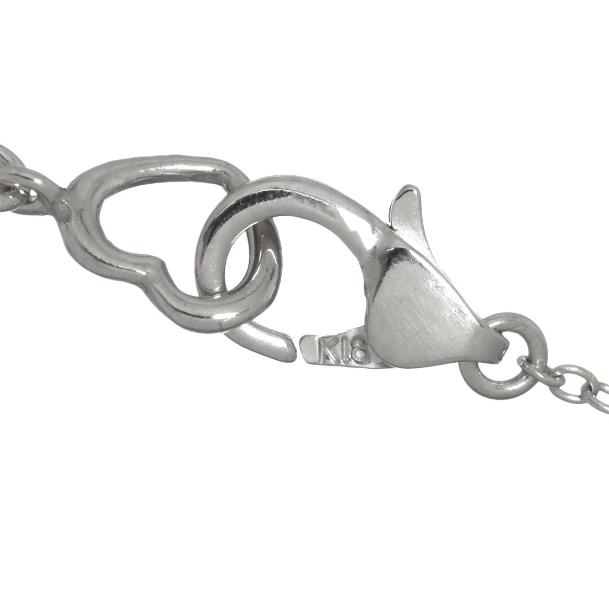Ponte Vecchio Diamond 0.17ct Heart Necklace 18K White Gold 750 90329900